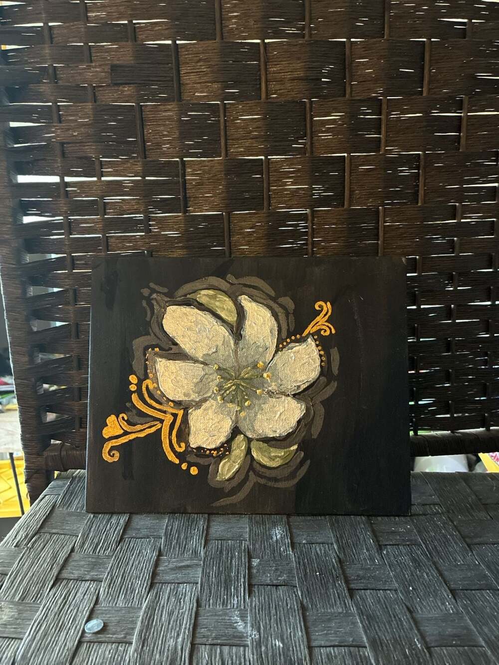 Original Floral Painting on Canvas by Alanna Hernandez